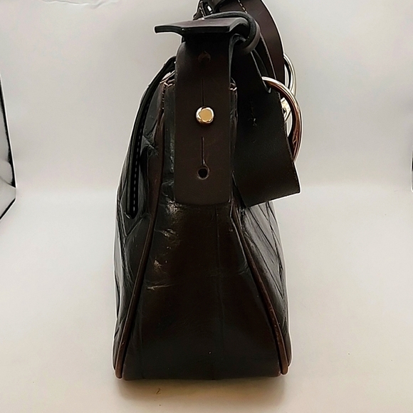 Vintage Dooney and Bourke Crocodile Embossed Leather Bag - Picture 7 of 16